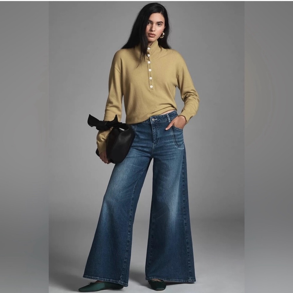 Anthropologie Pilcro Flare Jeans in Classic Blue